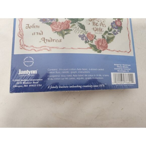 Janlynn Counted One Cross Stitch Kit 2004 And The Two Shall Become 16"x12" NEW - Picture 4 of 7